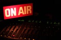On Air Radio Studio Horizontal Royalty Free Stock Photo