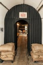 Air Raid Shelter in Jersey War Tunnels Complex in St. Lawrence, Jersey, Channel Islands, UK.