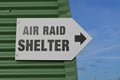 Air Raid Shelter Sign.