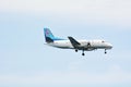 Air Rarotonga Embraer 110 landing at Rarotonga International Air