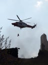 Air Rescue at Corfe Castle