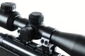Air rifle with an optical sight