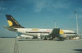 Air Scandic Airbus A300B4-203FF G-TTMC CN 299 . Taken on June 23 , 19889 .