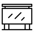 Air show cinema icon outline vector. Auto drive