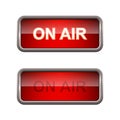 On air sign in on and off position Royalty Free Stock Photo
