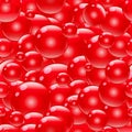 Air soap foam red bubble seamless pattern Royalty Free Stock Photo