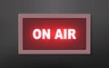 On air studio broadcast  light Royalty Free Stock Photo