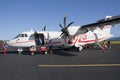 Air Tahiti ATR42 loading Royalty Free Stock Photo