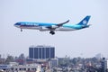 Air Tahiti Nui landing on Los Angeles Airport, LAX