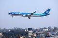 Air Tahiti Nui landing on Los Angeles Airport, LAX