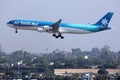 Air Tahiti Nui landing on Los Angeles Airport, LAX