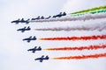 Air Team Flight Show Royalty Free Stock Photo