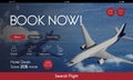 Air Ticket Flight Booking Concept