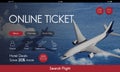 Air Ticket Flight Booking Concept