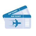 Air ticket vector icon Royalty Free Stock Photo