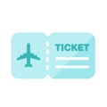 Air ticket vector icon illustration Royalty Free Stock Photo