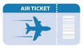 Air ticket vector icon Royalty Free Stock Photo