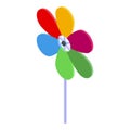 Air toy icon isometric vector. Wind vane Royalty Free Stock Photo