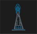 Air Traffic Control at Chhatrapati Shivaji Maharaj Airport, Mumbai Tower icon Royalty Free Stock Photo