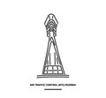 Air Traffic Control Mumbai Tower icon Royalty Free Stock Photo