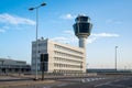 Air Traffic Control Tower of Athens International Airport Royalty Free Stock Photo