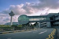 Air traffic control tower of Changi International Airport Royalty Free Stock Photo