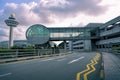 Air traffic control tower of Changi International Airport Royalty Free Stock Photo