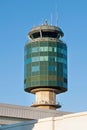Air traffic control tower in Vancouver YVR airport Royalty Free Stock Photo