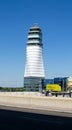 Air traffic control tower, Vienna International Airport, Austria Royalty Free Stock Photo