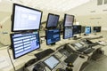 Air Traffic Services Authority control center no people Royalty Free Stock Photo