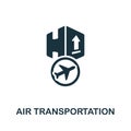 Air Transportation icon. Simple illustration from cargo collection. Creative Air Transportation icon for web design, templates, Royalty Free Stock Photo