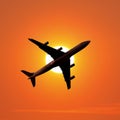 Air travel airplane Royalty Free Stock Photo