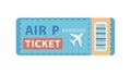 Air Travel Ticket Icon for Booking and Boarding, vector design Generative AI Royalty Free Stock Photo