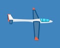 Air vehicles. A modern land glider hovering in the air. Royalty Free Stock Photo