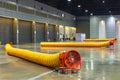 Air-Ventilation Fans inside industrial building.