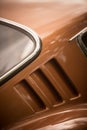 Air vents of a vintage classic car Royalty Free Stock Photo