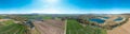 Air view of the countryside Germany Royalty Free Stock Photo