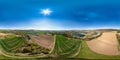 Air view of the countryside Germany Royalty Free Stock Photo