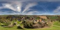 Air view of the countryside Germany Royalty Free Stock Photo
