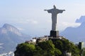 Air view cristo redentor - Rio De Janeiro - Brazil Royalty Free Stock Photo