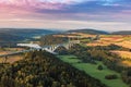 Air view of rural land