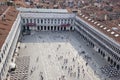Air view to San Marco square Royalty Free Stock Photo