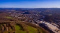 Air view of the village Dreis Tiefenbach