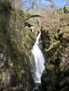 Aira Force waterfall in the Lake District, Cumbria in North West England, UK Royalty Free Stock Photo