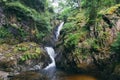 Aira Force Waterfall, near Ullswater in the English Lake District. England. UK Royalty Free Stock Photo