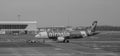 AirAsia airplane at NAIA Airport in Manila, Philippines Royalty Free Stock Photo