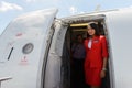 Airasia crew member Royalty Free Stock Photo