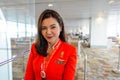 AirAsia crew member Royalty Free Stock Photo