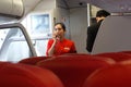 AirAsia crew members on board