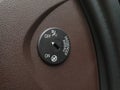 Airbag deactivation lock close up